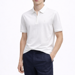 Mercerized Polo T-Shirt White